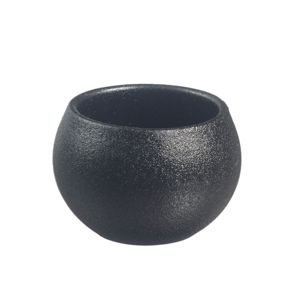 Verrine Sph'air Sandy céramique noire 64 ml