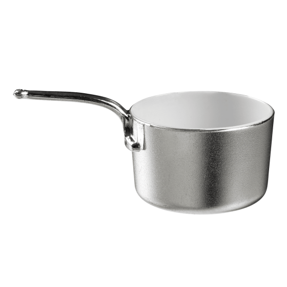 Casserole Eskoffié argentée/blanc 45 ml