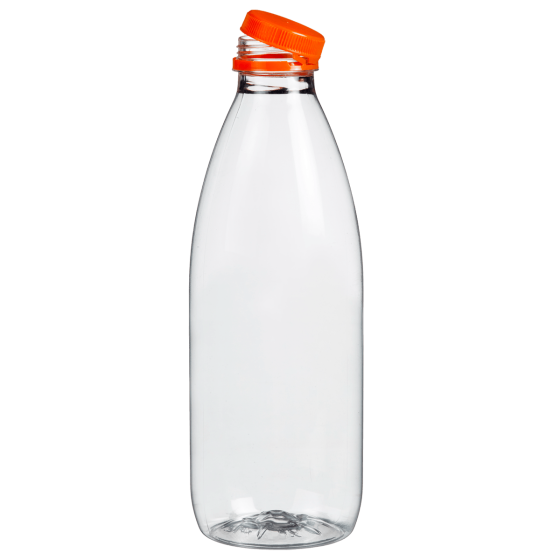 Bouteille plastique avec bouchon 1000 ml