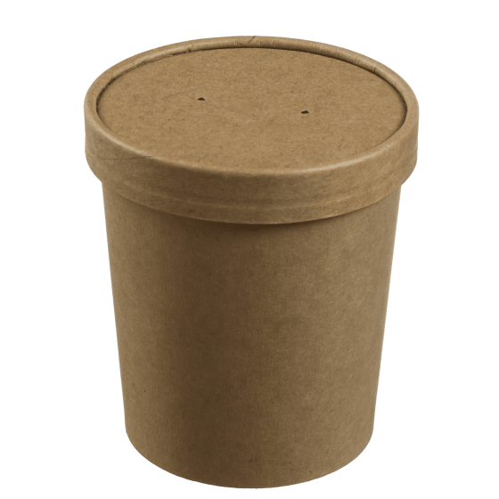 Pot Ecokraft avec lamination + couvercle 475 ml