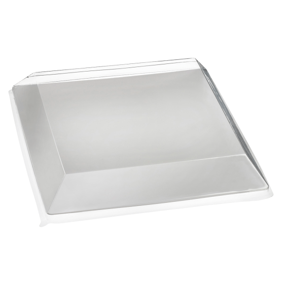 Couvercle PET pour assiette Fluid' 160x160 mm