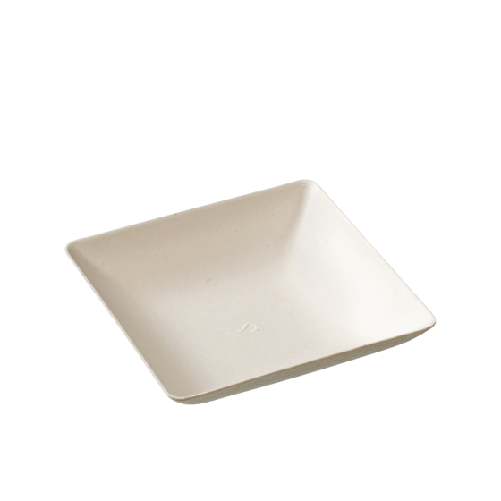 Mini Assiette Imagine pulpe de canne 65x65 mm