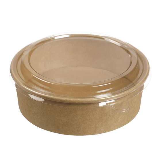 Saladier rond Ecokraft avec couvercle 1100 ml