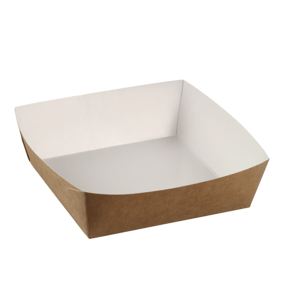 Barquette salade carton avec lamination 900 ml