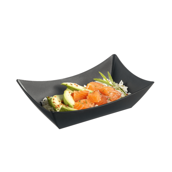 Vaschetta Snacking LOOP in PP antracite 500 ml