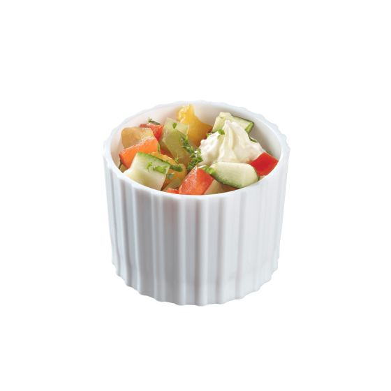 Ciotolina Pasta Ditalini PP bianca 60 ml
