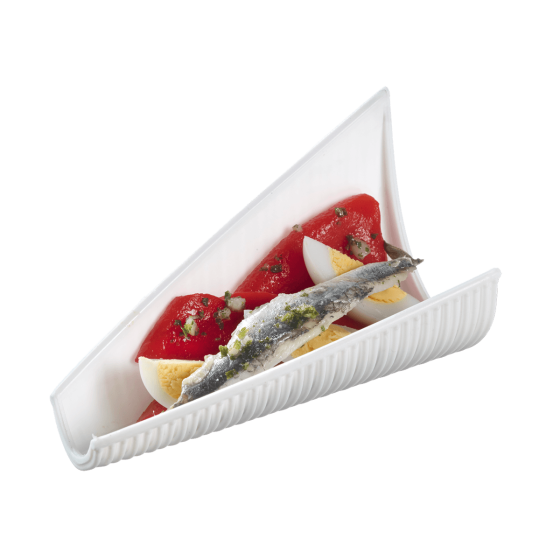 Ciotolina Pasta Castellane PP bianca 95x50x60 mm