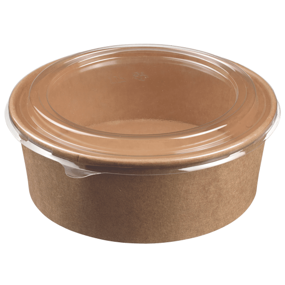 Saladier rond Ecokraft avec couvercle 1300 ml