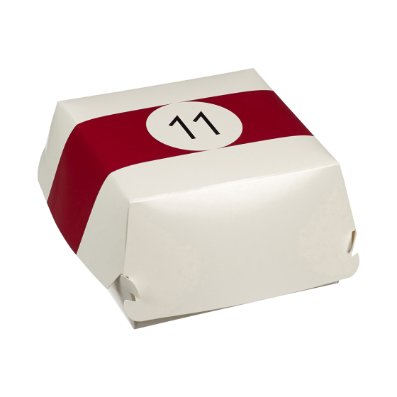 Scatola per hamburger Biliardo da 140 x 140 x 70 mm