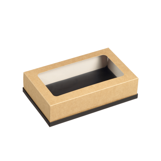Coperchio kraft con finestra per vassoio Fenix 1/4 GN