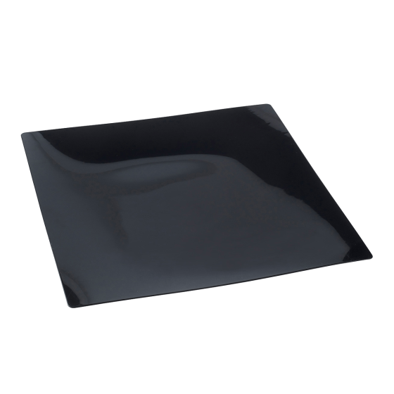 Vassoio Fluid' quadrato nero da 250 x 250 mm
