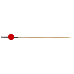 Brochette rouge et noir 120 mm