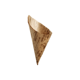 Cornet feuille de bambou H130 Ø50 mm