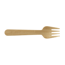 Mini-forchetta in legno da 95 mm (da 100)