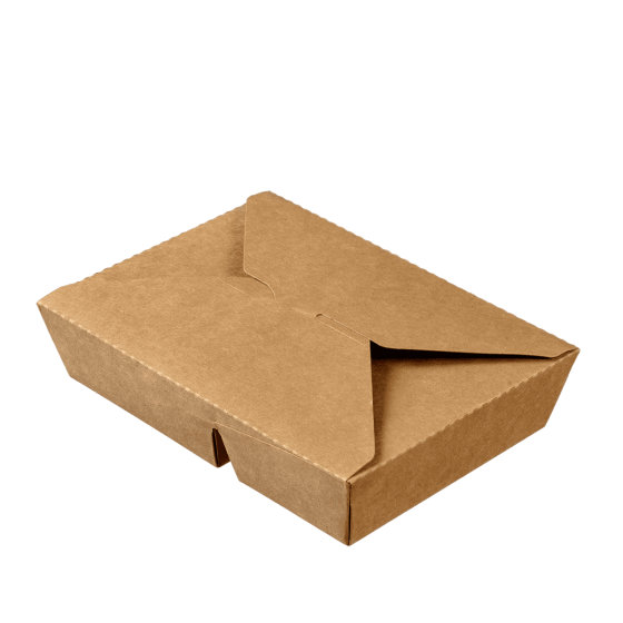 Scatola per il pranzo Ecokraft con 2 scomparti da 450+700ml