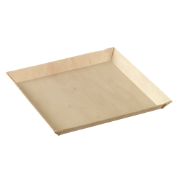 Piatto Quartz in legno laminato da 130 x 130 mm
