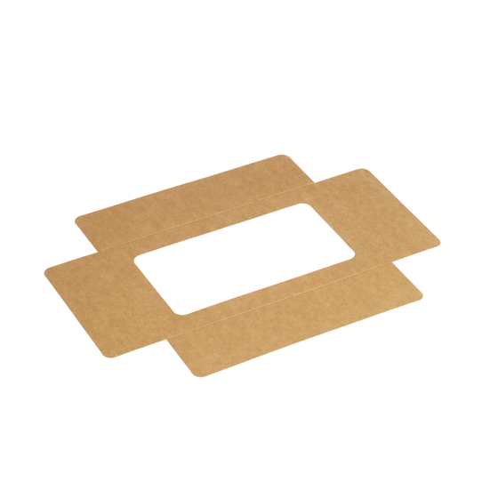 Coperchio kraft con finestra per vassoio Fenix 1/4 GN