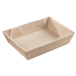 Vaschetta rettangolare con carta da forno da 815 ml