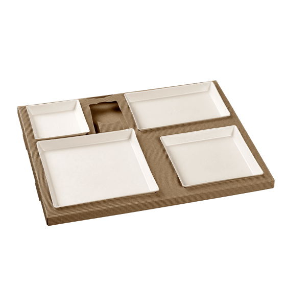 Supporto Polaris con 4 scomparti per stoviglie Quartz