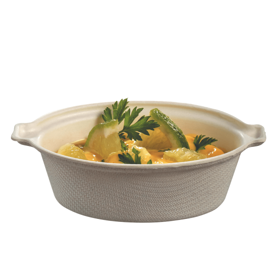 Cocotte Eskoffié in polpa di canna bianca laminata da 50 ml