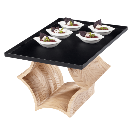 L'Étoilé supports en bois pour plateaux - Set de 3 pièces
