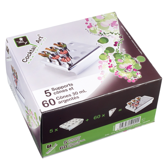 Supporti 12 coni + 60 coni (x5)