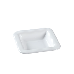Ciotolina Pasta Raviole quadrata PP bianca 22 ml