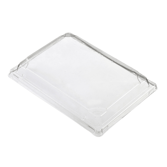 Barquette bois avec lamination + couvercle OPS 700 ml Barquette bois avec lamination + couvercle OPS 700 ml