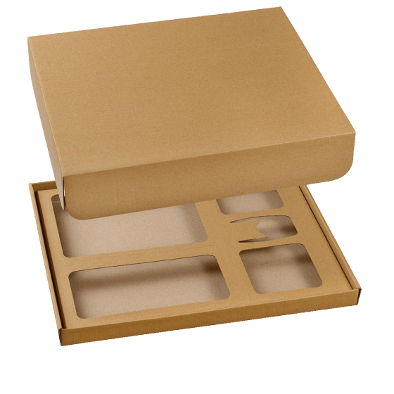 Coffret Ecokraft pour vaisselle Kanopée 366x295 mm Coffret Ecokraft pour vaisselle Kanopée 366x295 mm