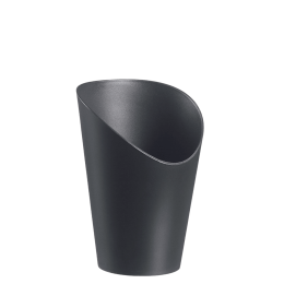 Barquette frites LOOP PP noir H120 Ø82 mm