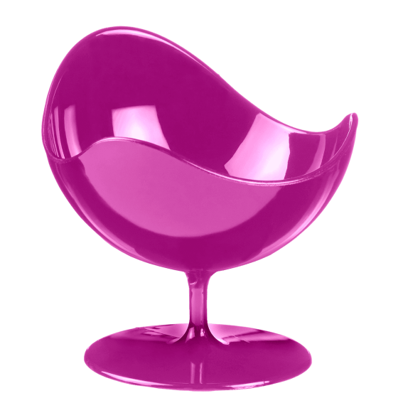 Verrine Ball Chair mauve PS 50 ml - 5 paquets de 2 Verrine Ball Chair mauve PS 50 ml - 5 paquets de 2