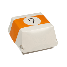 Scatola per hamburger Biliardo da 115 x 115 x 70 mm