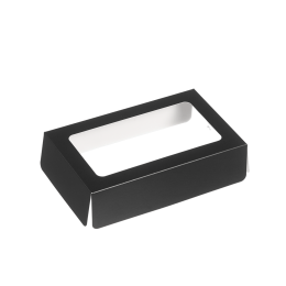 Couvercle noir avec fenêtre pour plateau Fenix 1/4 GN