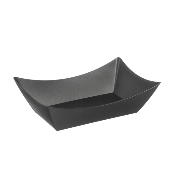 Barquette évasée LOOP PP noir 700 ml Barquette évasée LOOP PP noir 700 ml