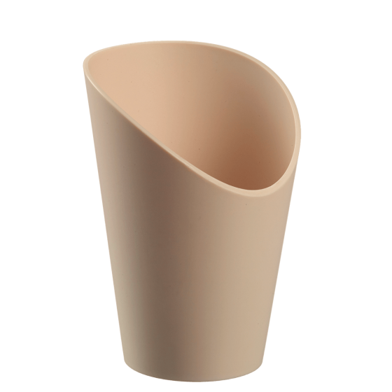 Vaschetta per patatine fritte LOOP PP beige chiaro H120Ø82mm Vaschetta per patatine fritte LOOP PP beige chiaro H120Ø82mm