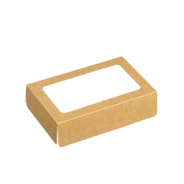 Couvercle kraft avec fenêtre pour plateau Fenix 1/4 GN