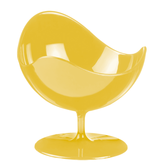 Vasetto Ball Chair giallo PS 50 ml - 5 pacchi da 2 Vasetto Ball Chair giallo PS 50 ml - 5 pacchi da 2
