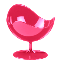 Verrine Ball Chair fuchsia PS 50 ml - 5 paquets de 2