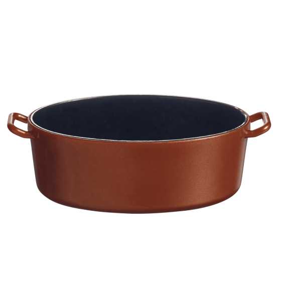 Marmite ovale Eskoffié cuivrée/noire 45 ml Marmite ovale Eskoffié cuivrée/noire 45 ml