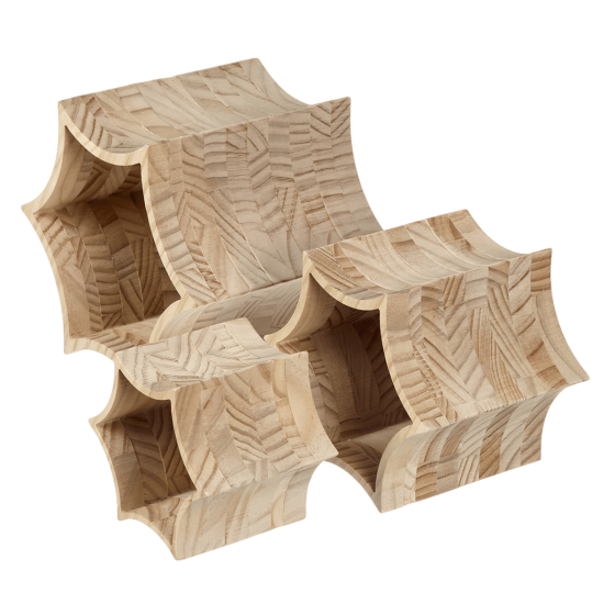 L'Étoilé supports en bois pour plateaux - Set de 3 pièces L'Étoilé supports en bois pour plateaux - Set de 3 pièces