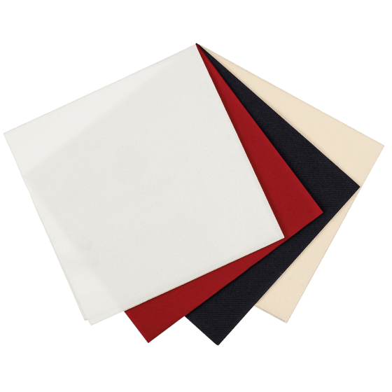 Tovagliolo bordeaux a secco AIRLAID 55 g/m² da 400 x 400 mm