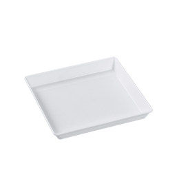 Assiette Quartz PP blanc 130x130 mm