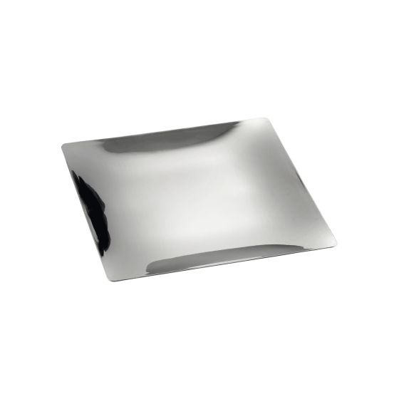 Mini piatto Fluid' argentato PS 90x60 mm - 48 pacchi da 6 Mini piatto Fluid' argentato PS 90x60 mm - 48 pacchi da 6