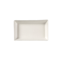 Assiette Quartz pulpe de canne 100x60 mm