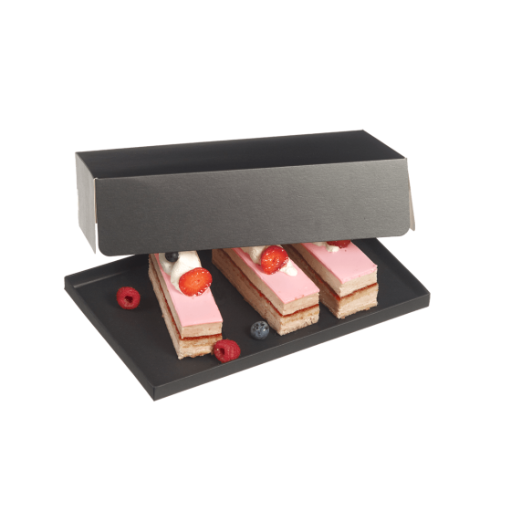 Vassoio Fenix nero opaco 265x159 mm (1/4 GN)