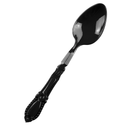 Mini cuillère Baroque noire PS - 20 paquets de 50