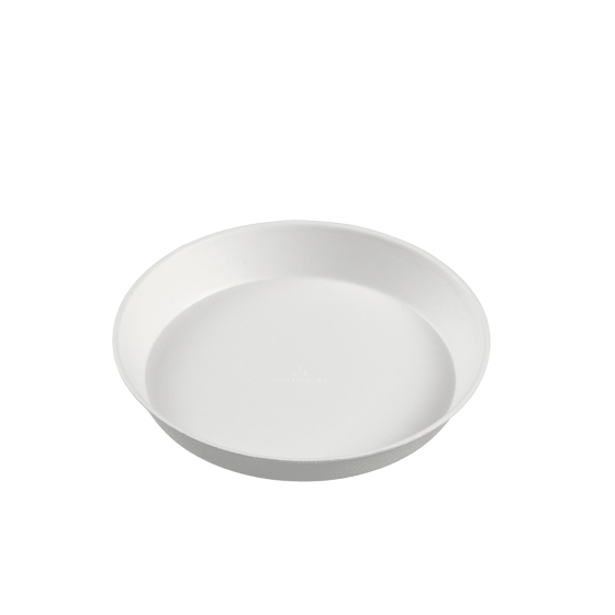 Assiette ronde Ninfea pulpe de canne Ø130 mm