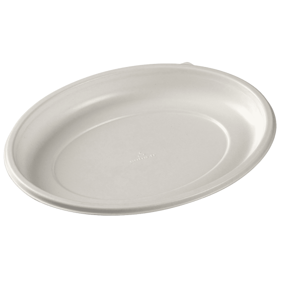 Piatto Galaxie ovale da 200 x 160 x 22 mm bianco