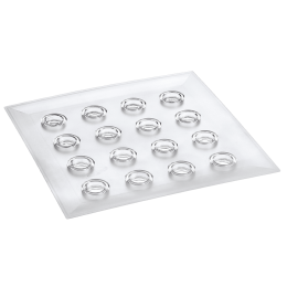 Plateau Odyssée transparent 16 flûtes