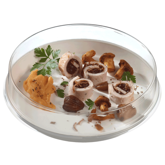 Assiette ronde Ninfea pulpe de canne Ø200 mm